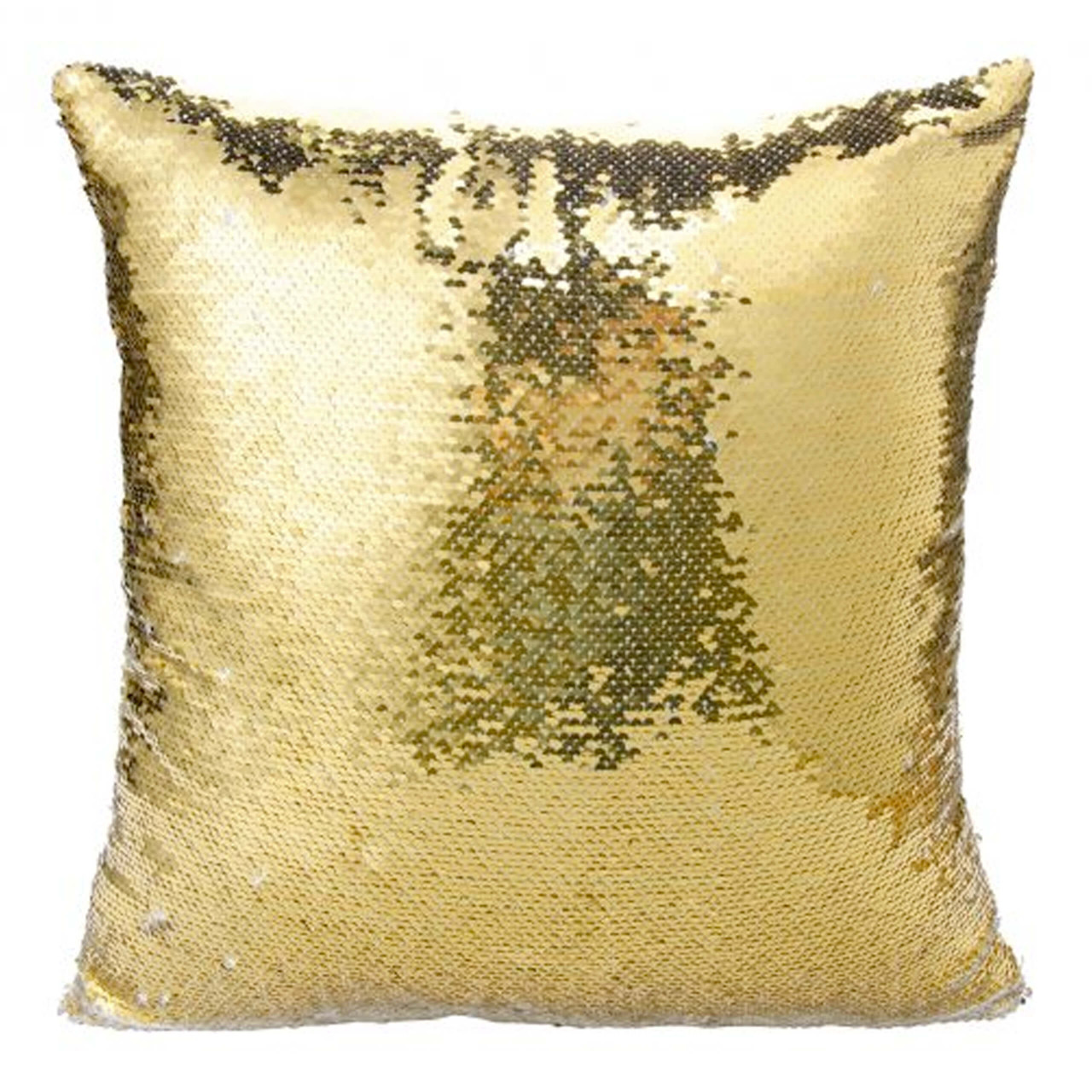 TCBESTO Sublimation Sequin Pillow Blanks 16''x16'' 4PCS Gold Sequin Pillow  Covers Sublimation Pillow Cases for Gifts Reversible Sequin Pillow Cover