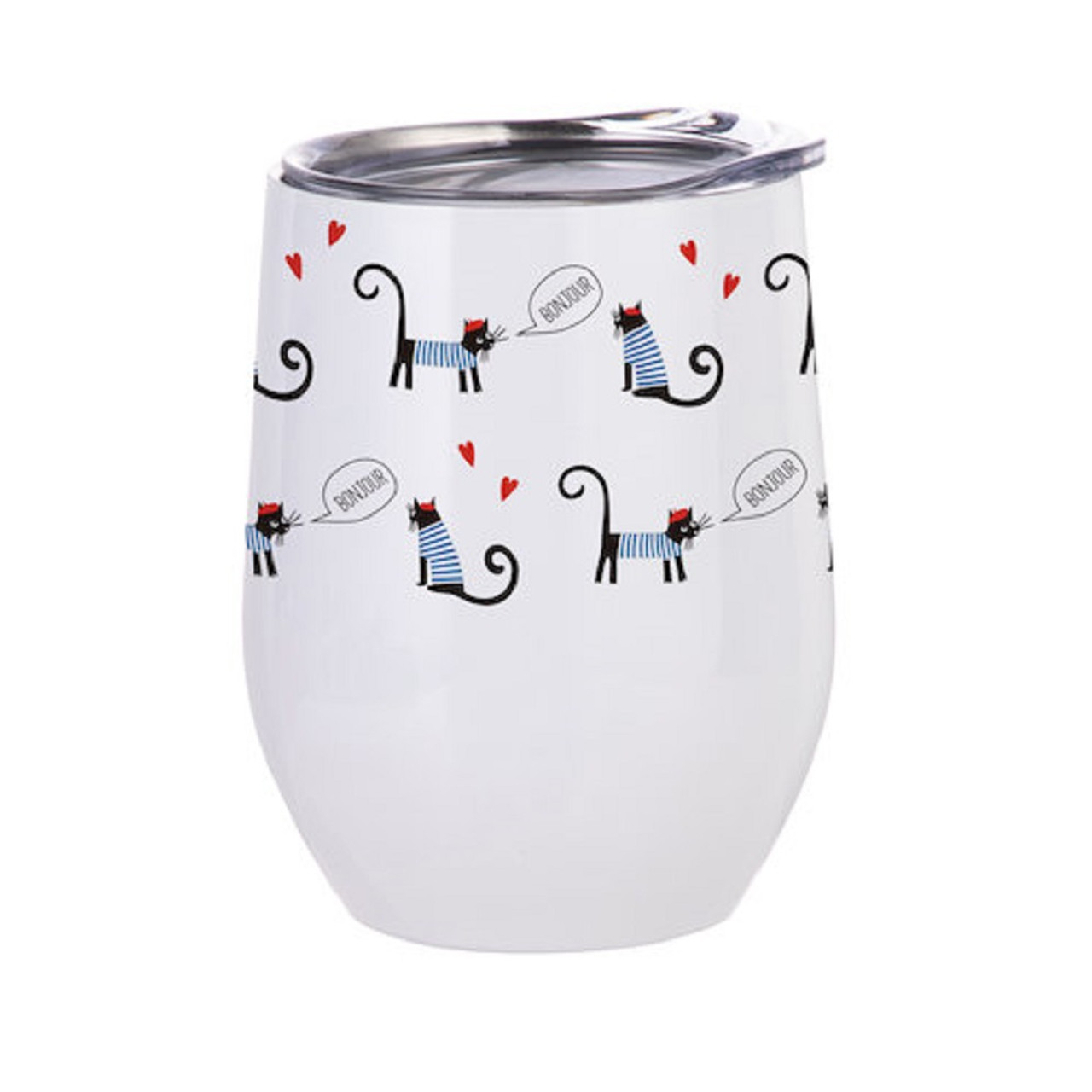 Wine Tumbler Cups White 12 OZ Stainless Steel Insulated Stemless  Sublimation - GSM Florida Group, Corp.