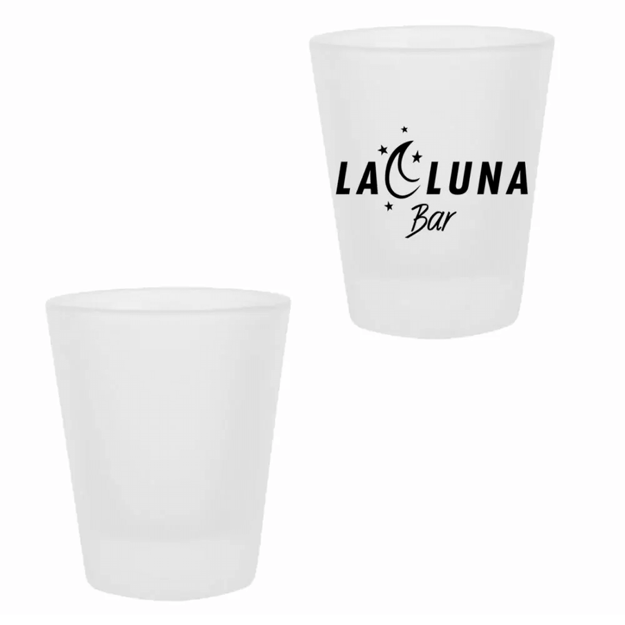 12 Pieces Blank Sublimation Shot Glasses 1.5 ounces White Patch Heat  Thermal Transfer Dye Craft Tequila