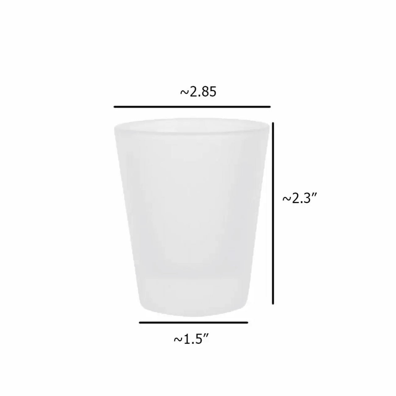 Ceramic Sublimatable 1.5 oz Shot Glass, 120 per case - USCutter