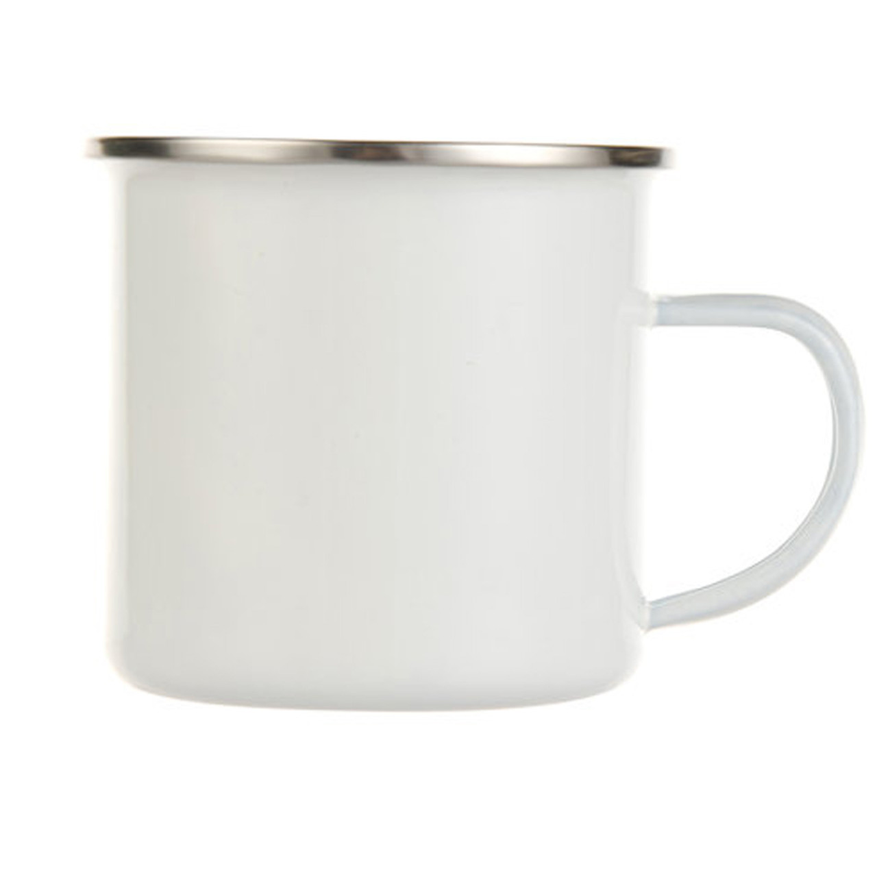 11 oz. White Matte Stainless Steel Camp Mugs for Sublimation