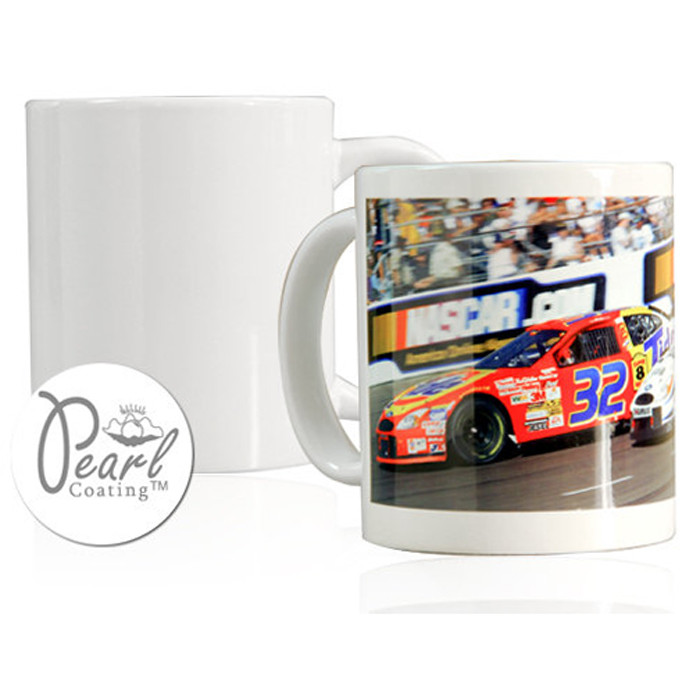 11oz. White Sublimation Mug Coffee Cup with Pearl Coating - Case of 36