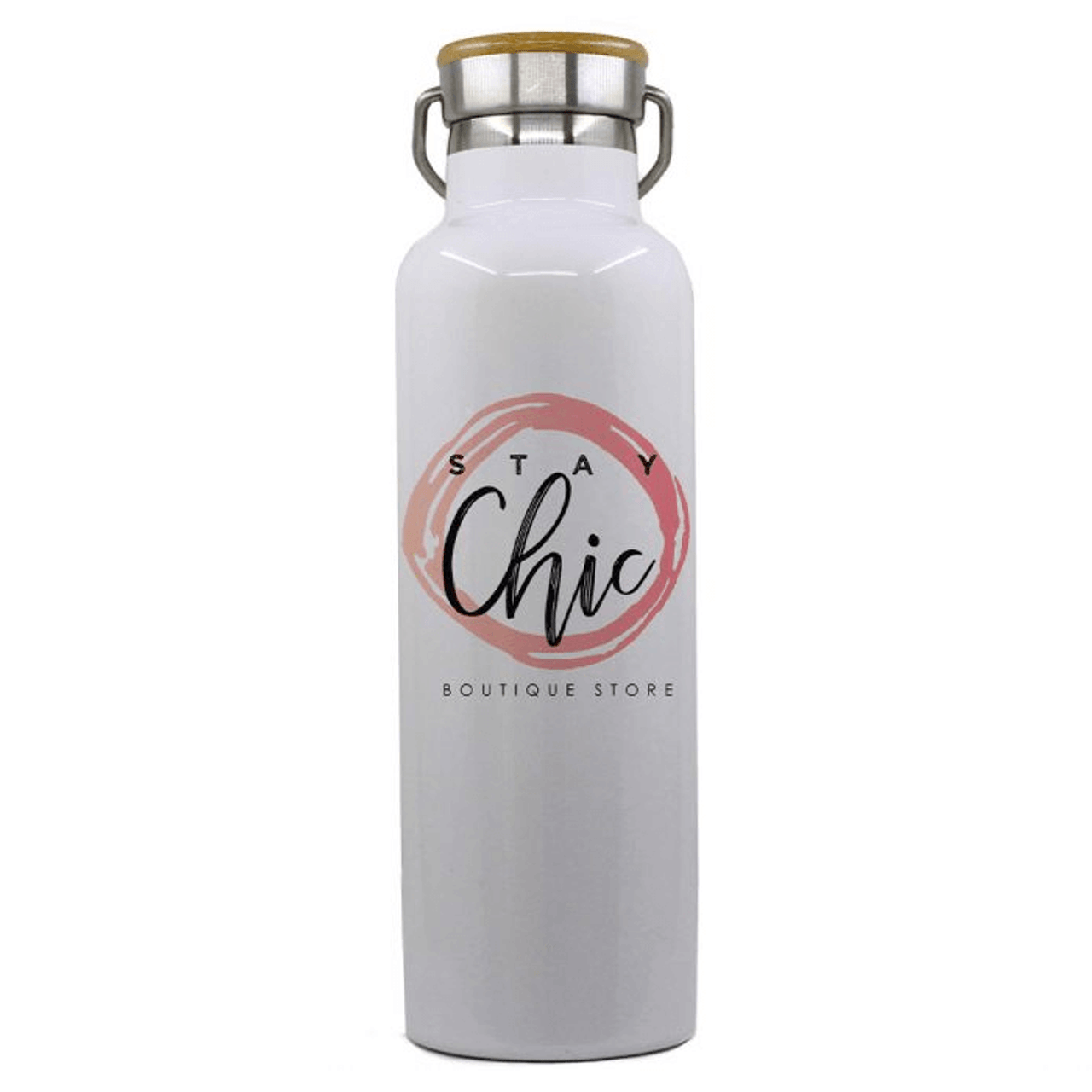 Personalized Thermal Stainless Steel Water Bottle With Bamboo Lid for Coffee  Lovers, Perfect for Warm or Hot Beverage Drinks, Eco Friendly 