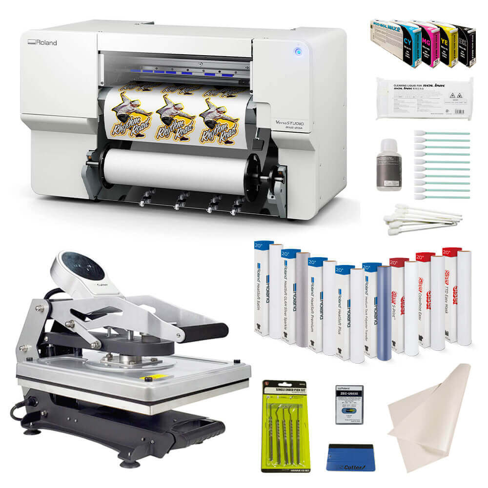 paster studio ビーニー ホワイト Roland BN2-20A Garment Decorator Core Bundle