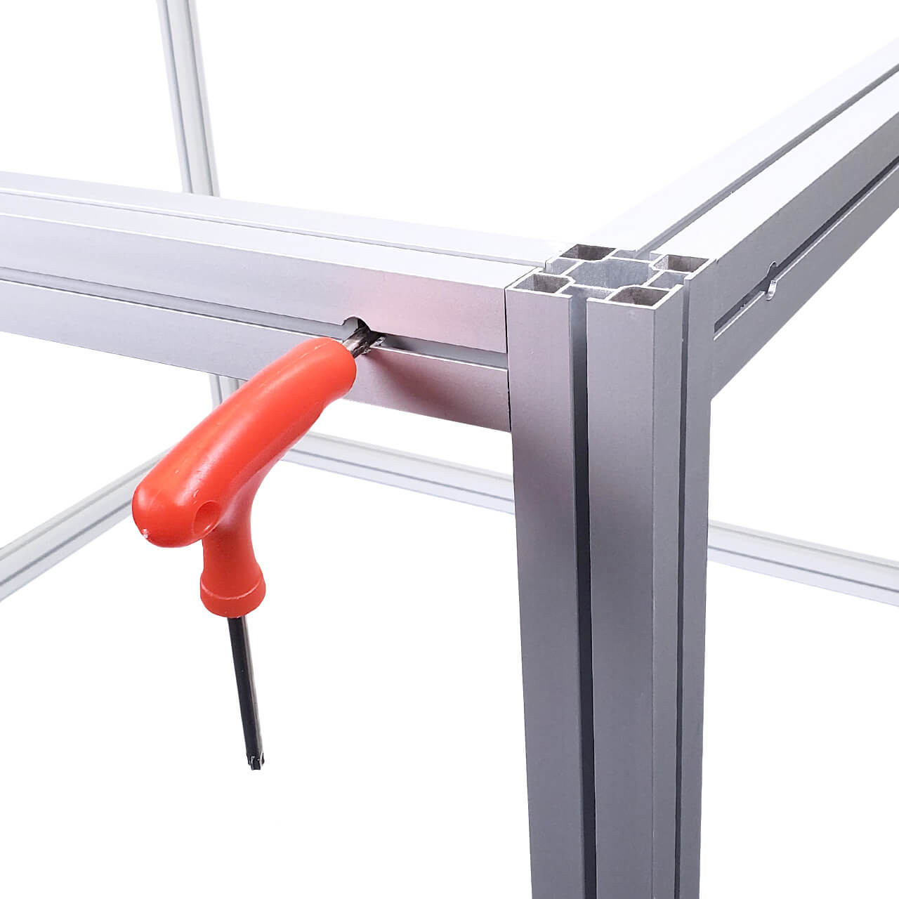 Portable Working Table Frame with Collapsible Modular Pieces