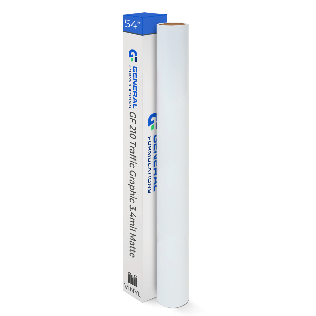 General Formulations GF 210 Traffic Graffic Matte White Floor Vinyl