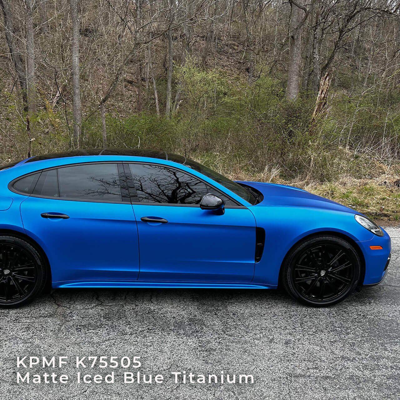KPMF K75400 Series Matte Iced Blue Titanium Vinyl Vehicle Wrap (K75505)