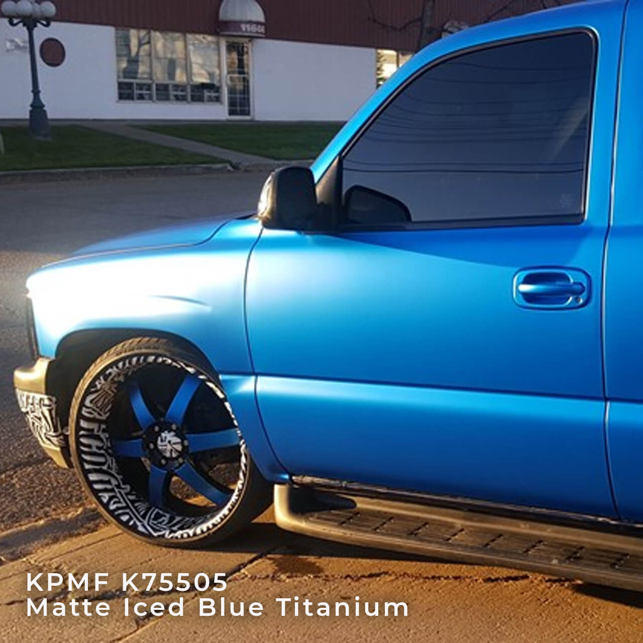 KPMF K75400 Series Matte Iced Blue Titanium Vinyl Vehicle Wrap