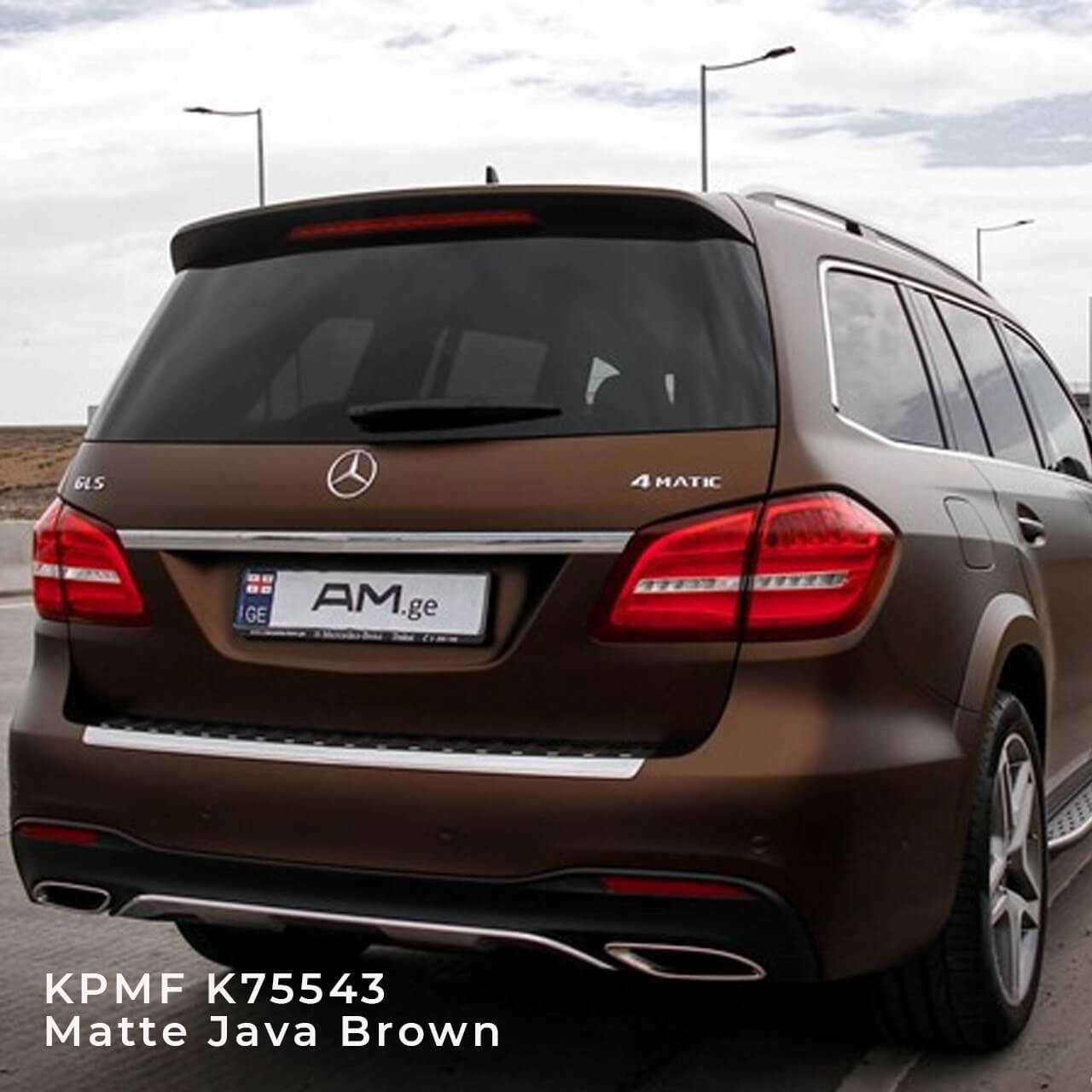 KPMF K75400 Series Matte Java Brown Vinyl Vehicle Wrap (K75543)