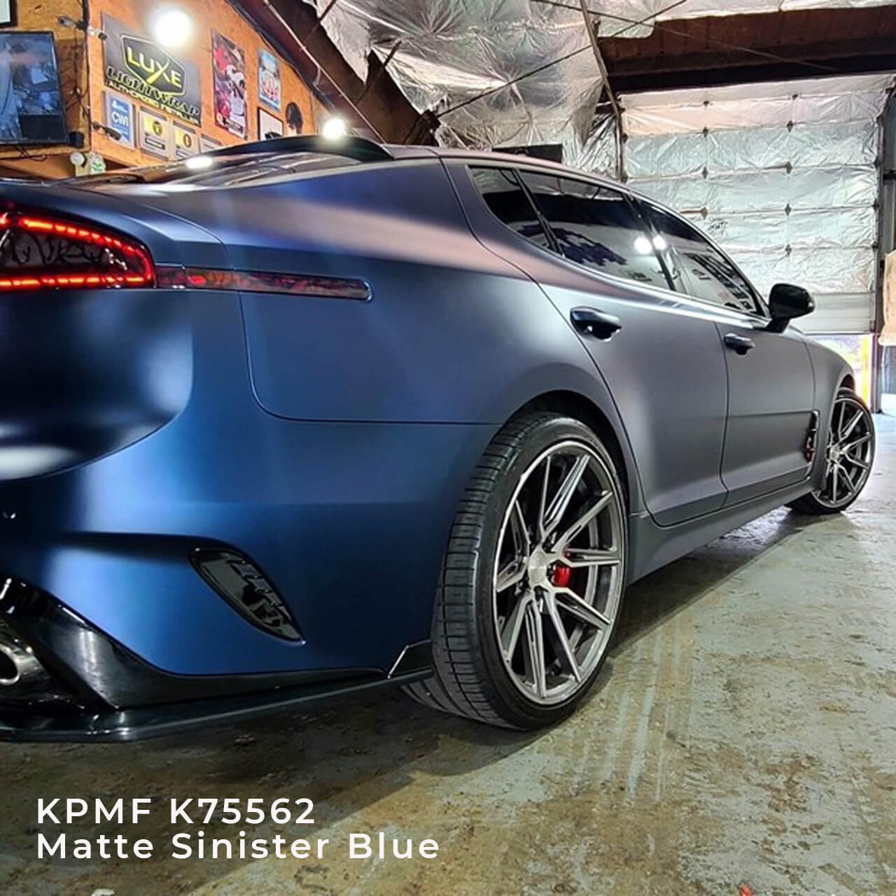 KPMF K75400 Series Matte Sinister Blue Vinyl Vehicle Wrap (K75562)
