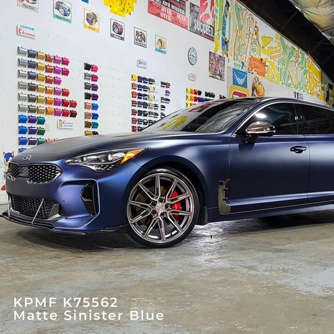KPMF K75400 Series Matte Sinister Blue Vinyl Vehicle Wrap (K75562)