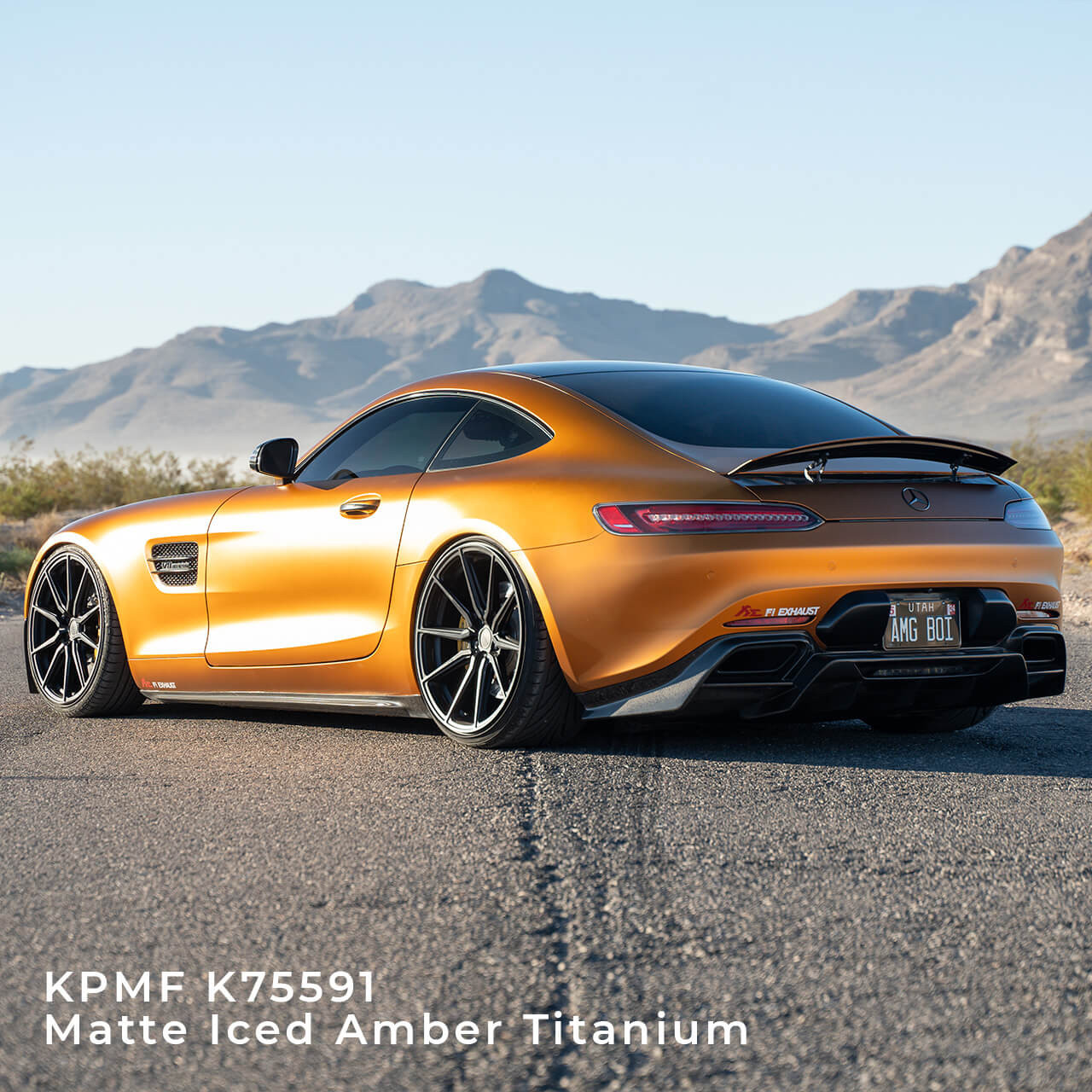KPMF K75400 Series Matte Iced Amber Titanium Vinyl Vehicle Wrap