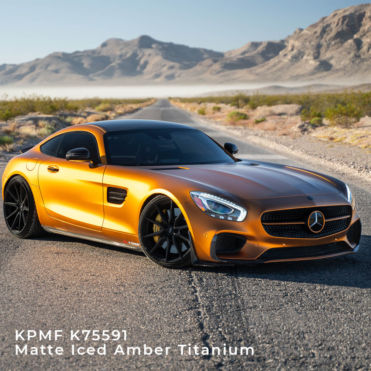 KPMF K75400 Series Matte Iced Amber Titanium Vinyl Vehicle Wrap