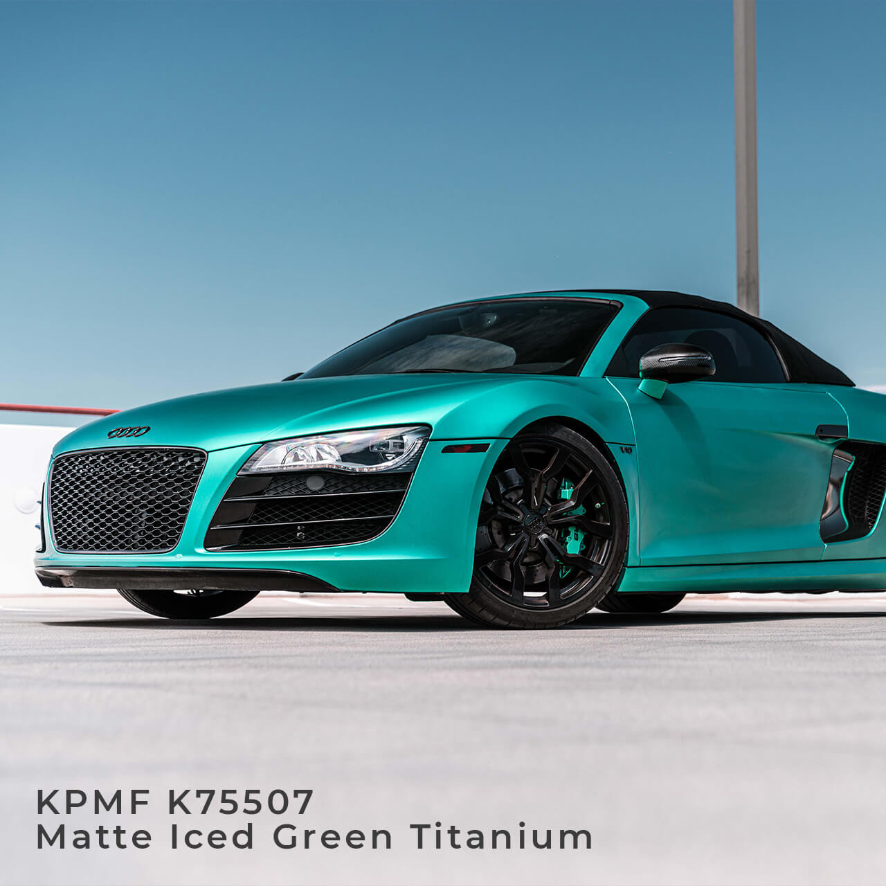 KPMF K75400 Series Matte Iced Green Titanium Vinyl Vehicle Wrap