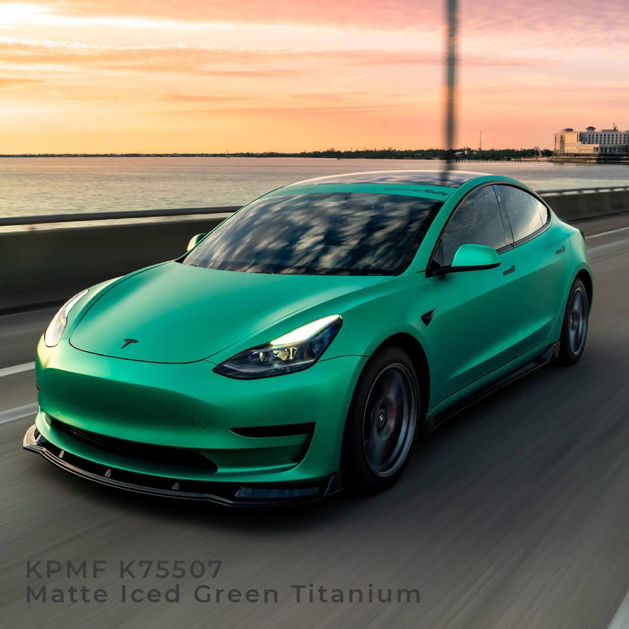 KPMF K75400 Series Matte Iced Green Titanium Vinyl Vehicle Wrap