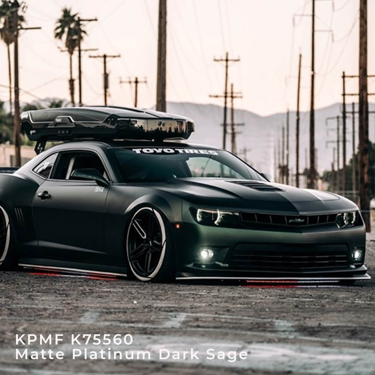 KPMF K75400 Series Matte Platinum Dark Sage Vinyl Vehicle Wrap (K75560)