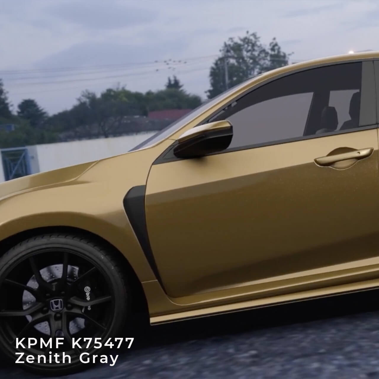 KPMF K75400 Series Zenith Grey Metallic Vinyl Vehicle Wrap (K75477)