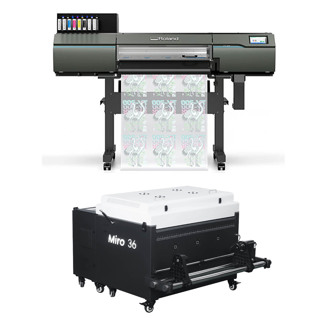 Roland TY-300i DTF Printer & Miro 36 Powder Shaker Dryer Bundle