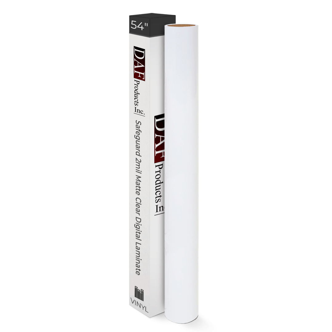 DAF Safeguard Thin 2mil Matte Clear Digital Laminate Vinyl Film – Anti ...