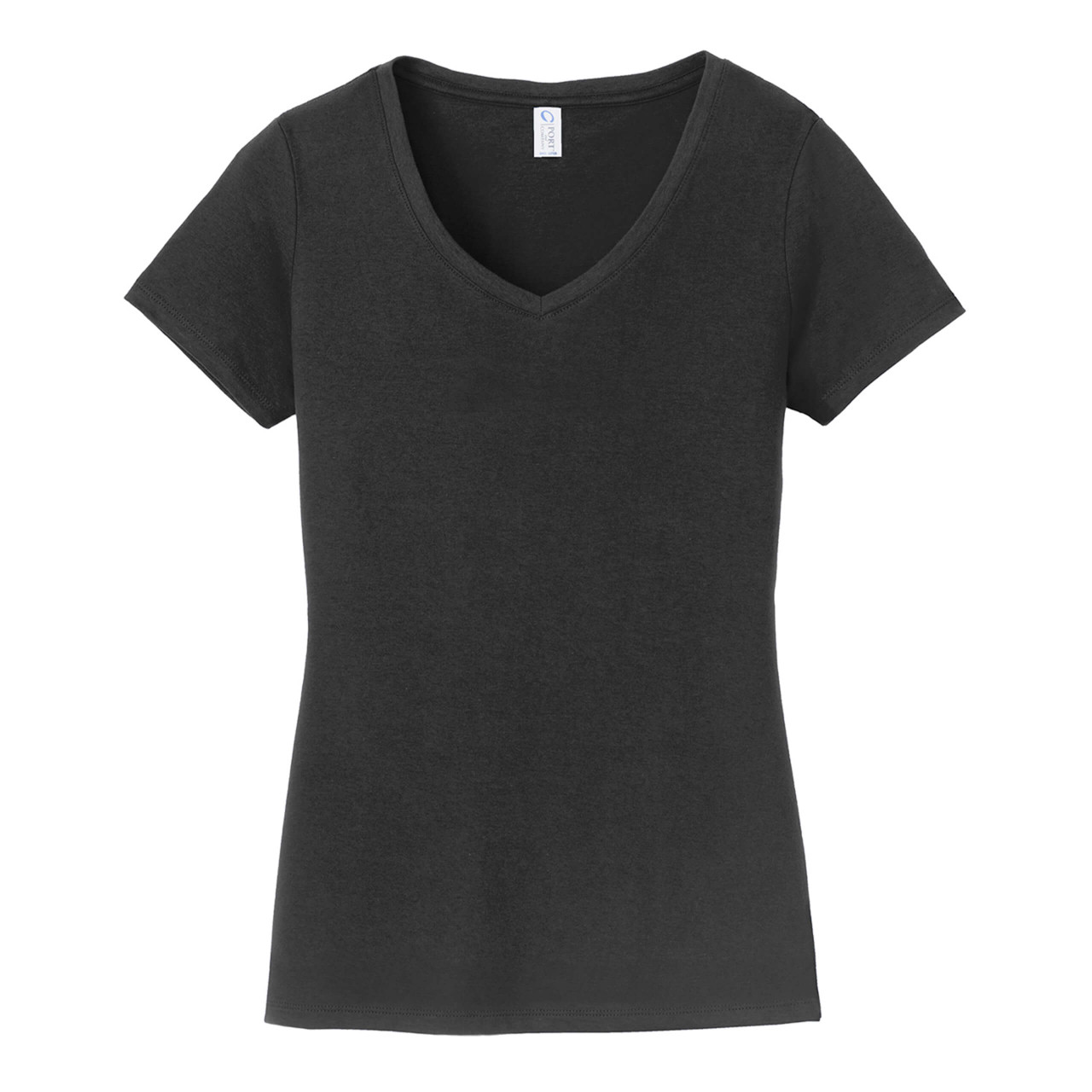 Ladies V Neck Tee Shirt Blank 100% Cotton