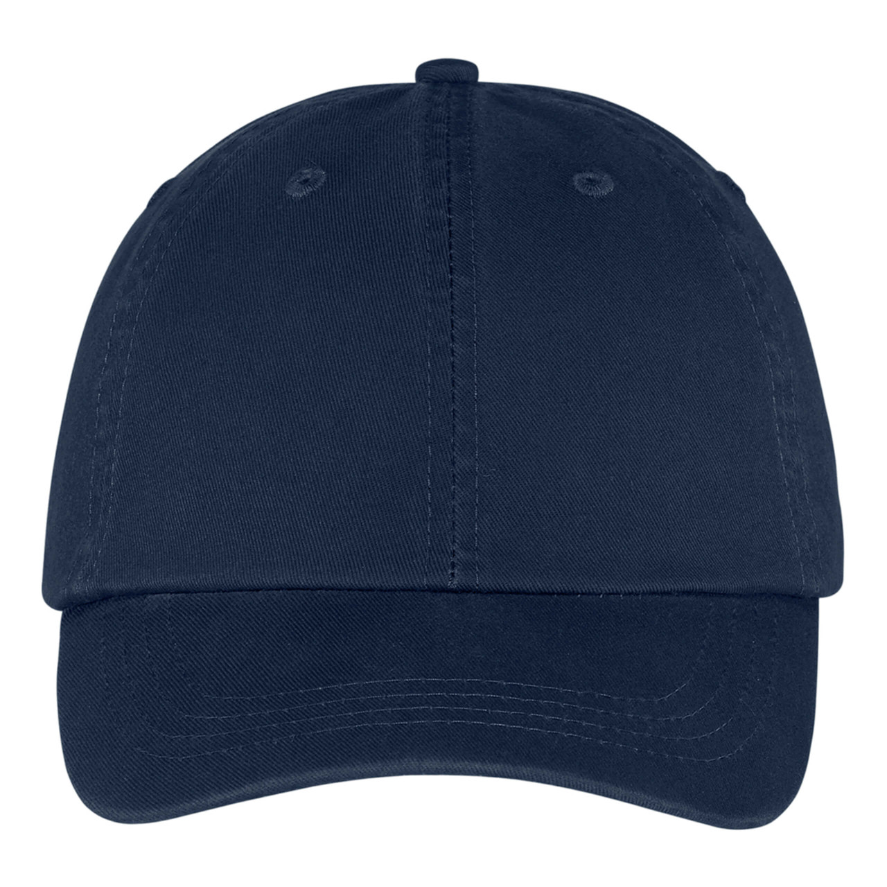 Navy Baseball Hat Blank Unstructured Washed Twill Cap