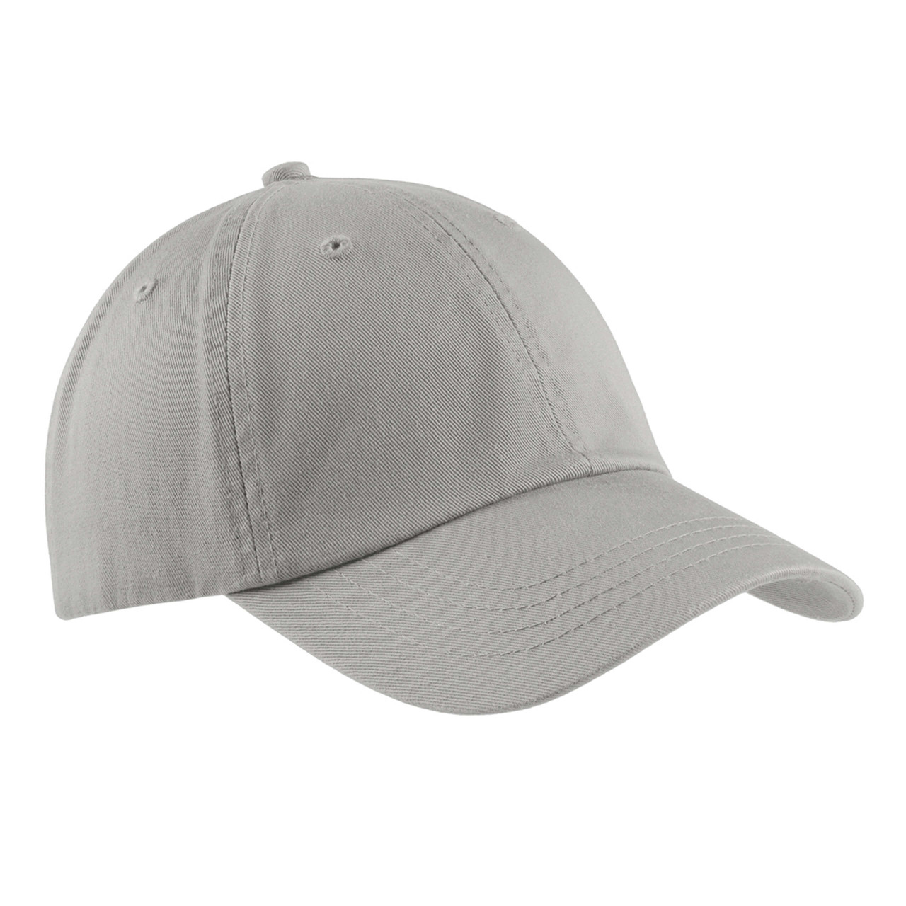 Chrome Baseball Hat Blank Unstructured Washed Twill Cap