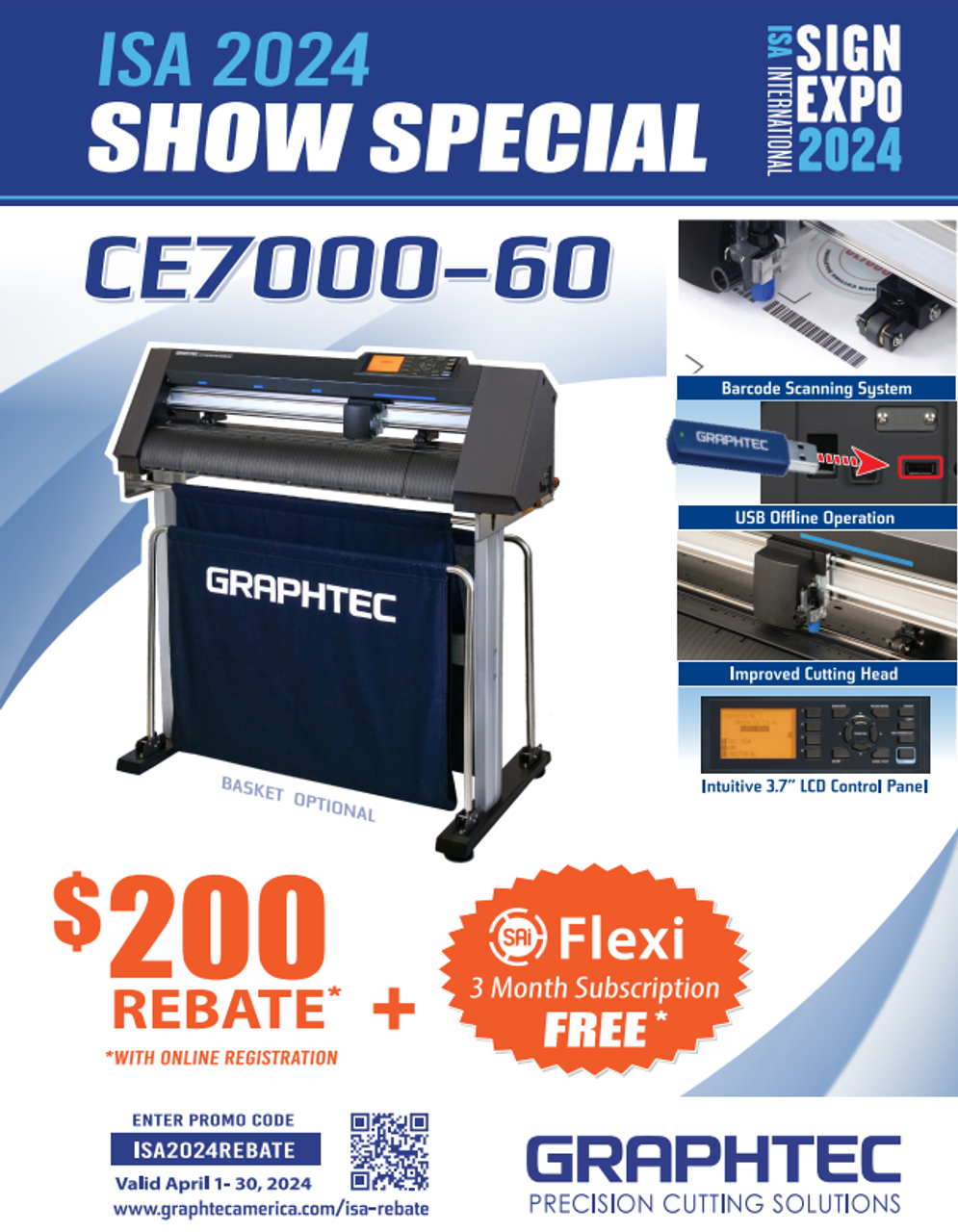 Graphtec CE7000-60 24 Vinyl Cutter with Heat Transfer Vinyl| Coastal  Business