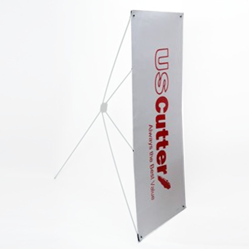 Milky White PVC Banner Sign Blank for X-Banner Stand, Non Grommeted