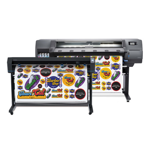 HP Latex Print & Cut Plus Solution - HP 115 54in Printer and 54in HP Basic Plus Vinyl Cutter