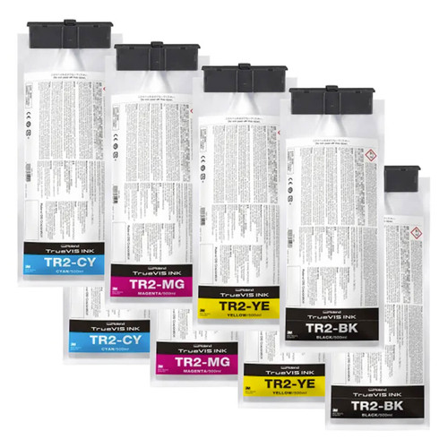 Roland TrueVIS TR2 Ink Set for VG3 Printers CCMMYYKK & Cleaning Pouch
