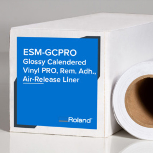 Roland Gloss Calendered Vinyl PRO with Air-Release Liner (ESM-GCPRO)