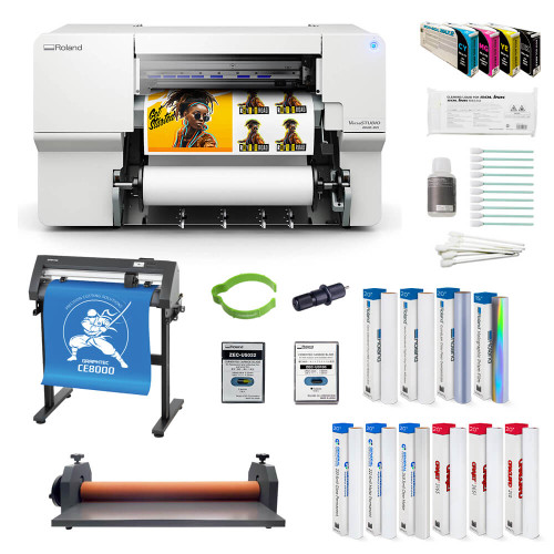 Roland VersaSTUDIO BN2-30 Desktop 30" Inkjet Printer/Cutter Die-Cut Decal Core Bundle