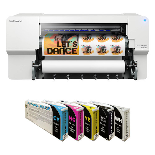 Roland VersaStudio BN2-30 Desktop 30" Eco-Solvent Printer/Cutter Bundle with Inks