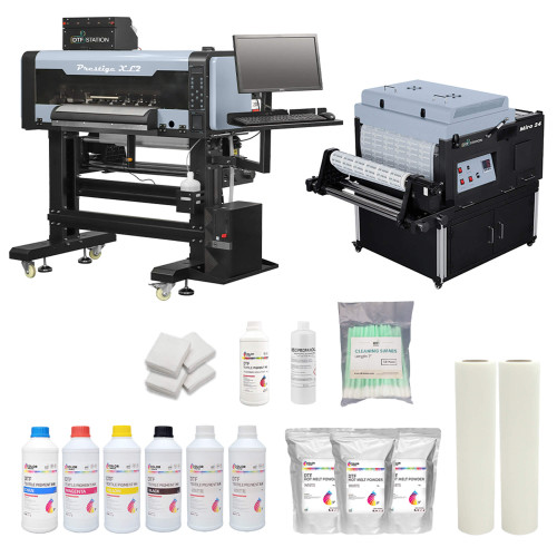 DTF Station Prestige XL2 24" DTF Printer with Miro 24 Inline Powder Shaker and Dryer Bundle