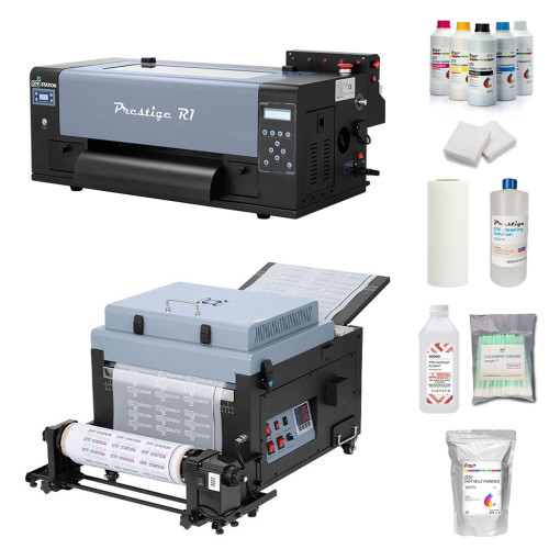 DTF Station Prestige R1 13" Printer with Inline Shaker and Supplies Bundle