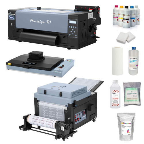 DTF Station Prestige R1 13" Printer with Inline Shaker and Benchtop Oven Bundle