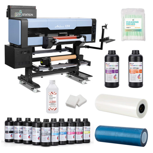 DTF Station Aries 124 UV DTF Printer Core Bundle with Inks and Supplies