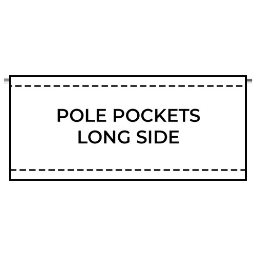 Banner blank -Pole Pockets