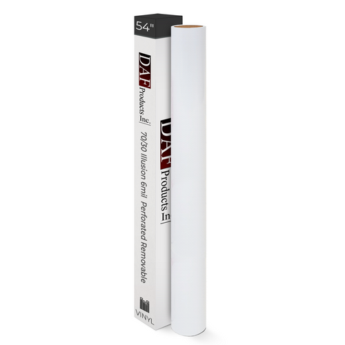 DAF 70/30 Illusion UV 6.0mil One-Way Vision Perforated Removable Digital Window Vinyl