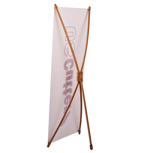 Bamboo X-Banner Stand, 2 ft x 5 ft