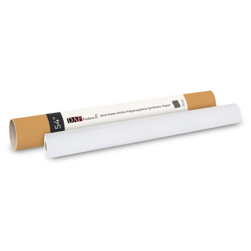 DAF 8mil Matte White Polypropylene Synthetic Paper Blockout Film