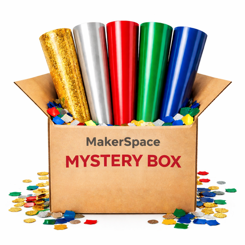 Siser HTV MakerSpace Mystery Box – 25 Yards Total (5 Surprise Rolls, 5 Yards Each)