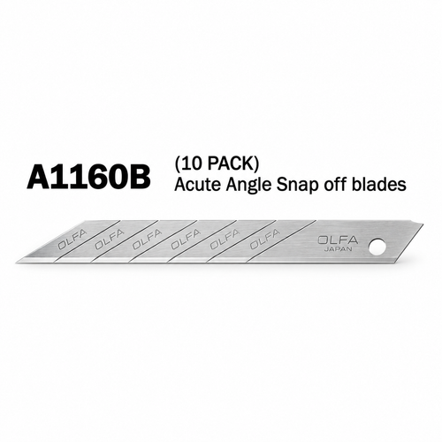 OLFA Standard Duty Snap-off Blade, 10 pack 30 degree (for SAC-1)