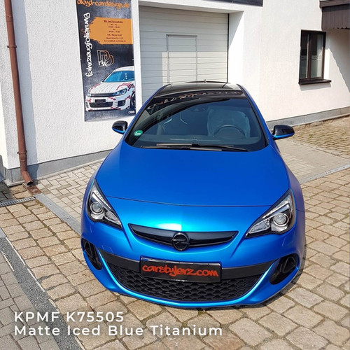 KPMF K75400 Matte Iced Blue Titanium Vehicle Wrap Vinyl (K75505 ...