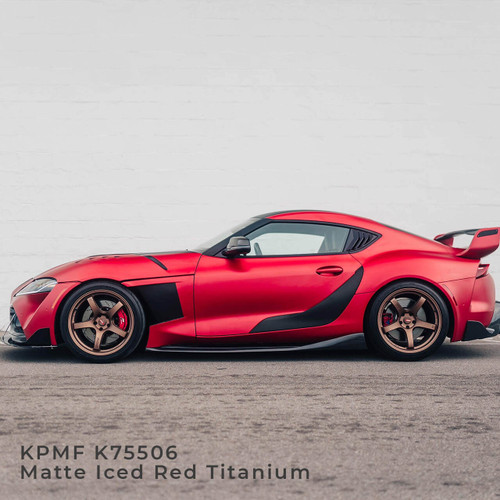 KPMF K75400 Matte Iced Red Titanium Vehicle Wrap Vinyl (K75506) - Clearance