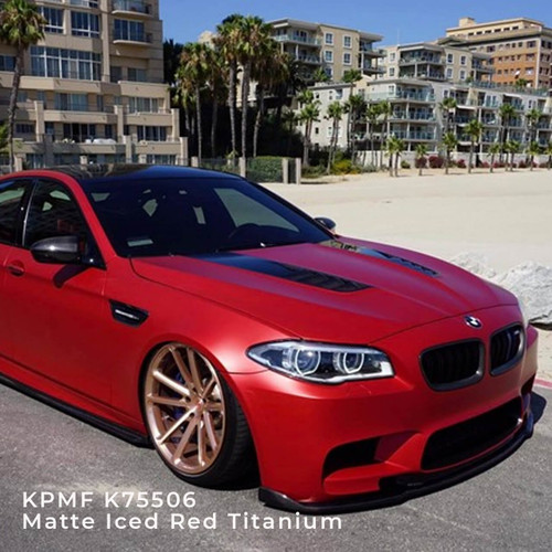 KPMF K75400 Matte Iced Red Titanium Vehicle Wrap Vinyl (K75506) - Clearance