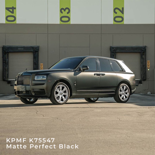KPMF K75400 Matte Perfect Black Vehicle Wrap Vinyl (K75547) - Clearance