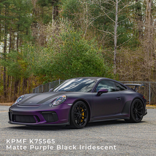 KPMF K75400 Matte Purple/Black Iridescent Vehicle Wrap Vinyl (K75565 ...