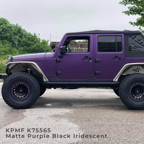 KPMF K75400 Matte Purple/Black Iridescent Vehicle Wrap Vinyl (K75565 ...