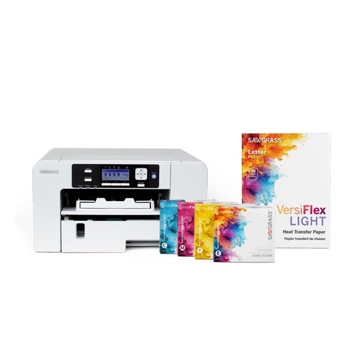 Sawgrass SG500 Versiflex Customer Loyalty Upgrade Bundle - Printer With Install Kit & 8.5in x 11in VersiFlex Light Media